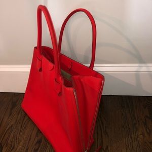 Authentic Marc Jacobs Sheila red leather tote bag